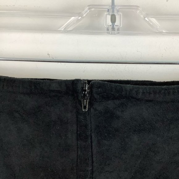 Vintage Vivienne Tam Suede Leather Skirt in Black - Picture 4 of 4